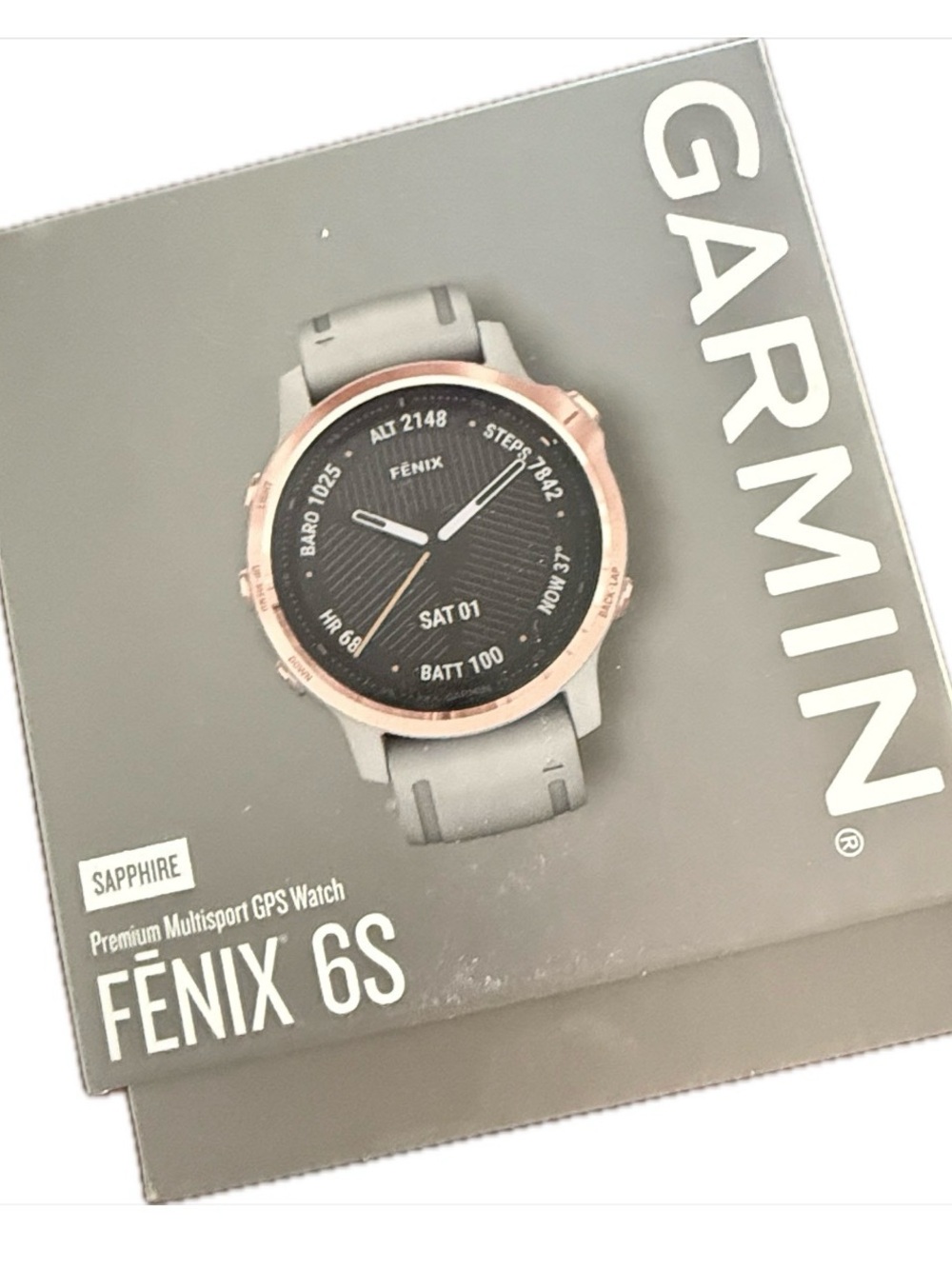 Fenix 6s Sapphire Rose Gold Garmin Smartwatch - Fitness Tracker